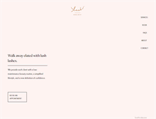 Tablet Screenshot of lashsociety.com